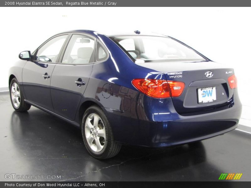 Regatta Blue Metallic / Gray 2008 Hyundai Elantra SE Sedan