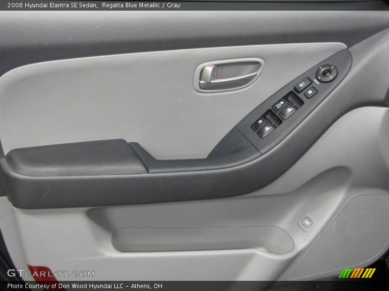 Regatta Blue Metallic / Gray 2008 Hyundai Elantra SE Sedan