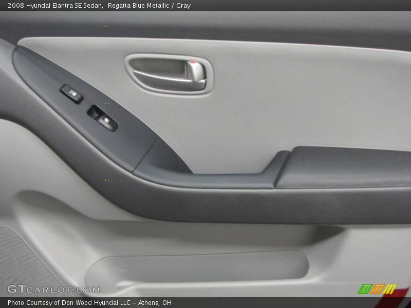 Regatta Blue Metallic / Gray 2008 Hyundai Elantra SE Sedan