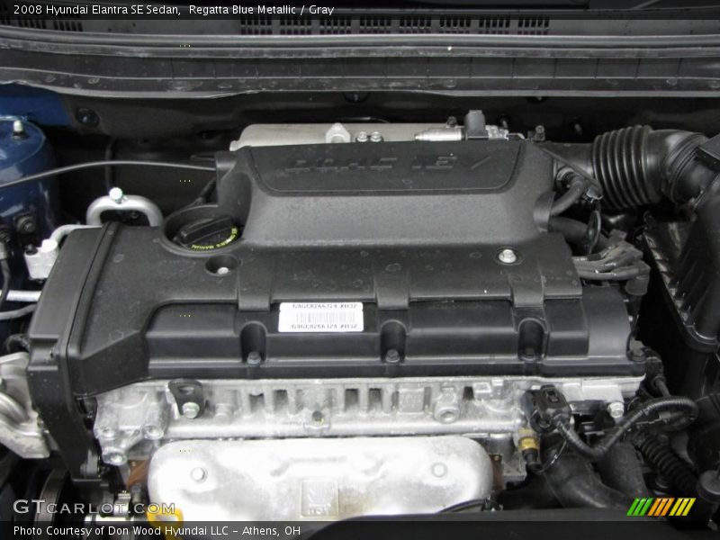 Regatta Blue Metallic / Gray 2008 Hyundai Elantra SE Sedan
