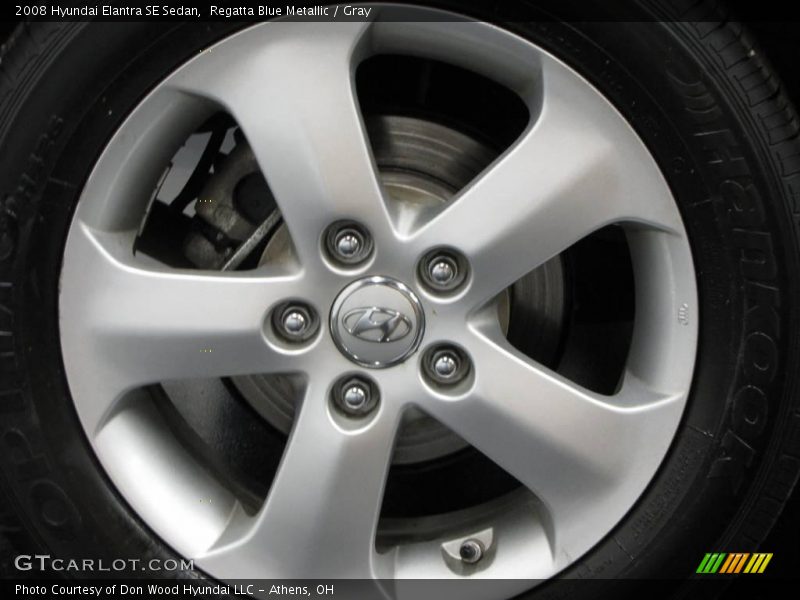 Regatta Blue Metallic / Gray 2008 Hyundai Elantra SE Sedan