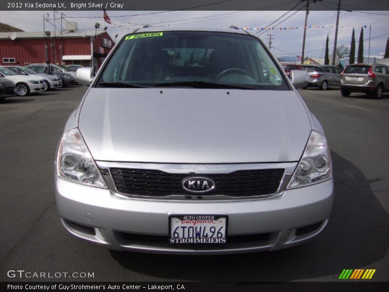 Bright Silver / Gray 2012 Kia Sedona LX