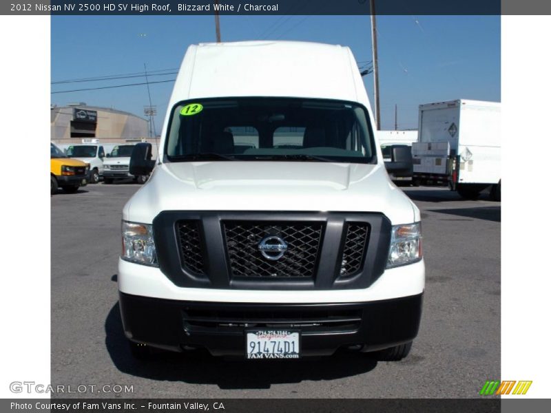 Blizzard White / Charcoal 2012 Nissan NV 2500 HD SV High Roof