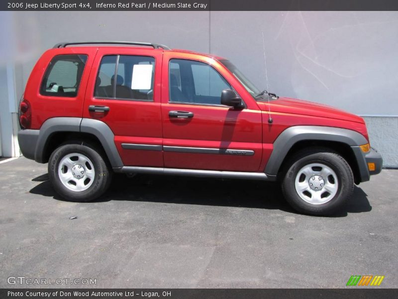 Inferno Red Pearl / Medium Slate Gray 2006 Jeep Liberty Sport 4x4