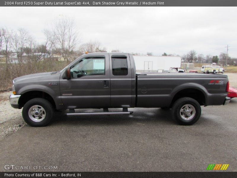 Dark Shadow Grey Metallic / Medium Flint 2004 Ford F250 Super Duty Lariat SuperCab 4x4