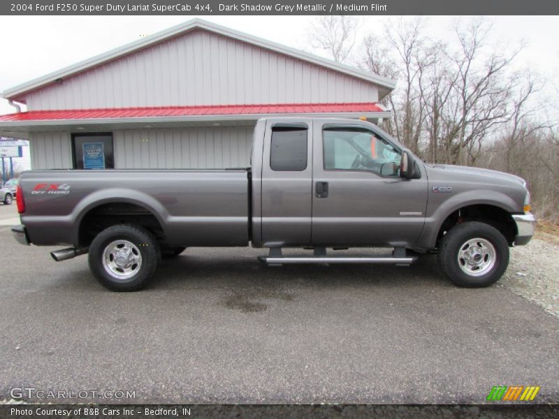 Dark Shadow Grey Metallic / Medium Flint 2004 Ford F250 Super Duty Lariat SuperCab 4x4