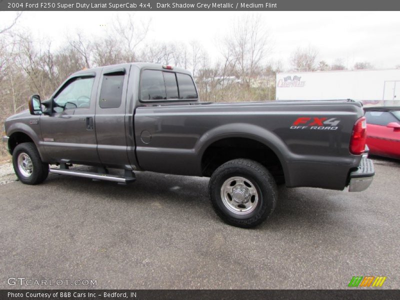 Dark Shadow Grey Metallic / Medium Flint 2004 Ford F250 Super Duty Lariat SuperCab 4x4
