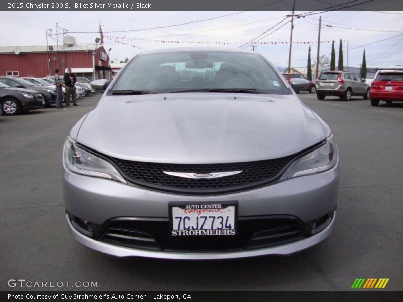 Billet Silver Metallic / Black 2015 Chrysler 200 S