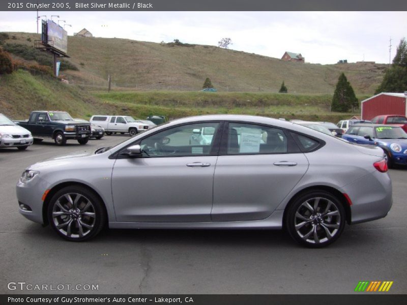 Billet Silver Metallic / Black 2015 Chrysler 200 S