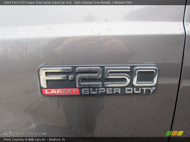 Dark Shadow Grey Metallic / Medium Flint 2004 Ford F250 Super Duty Lariat SuperCab 4x4