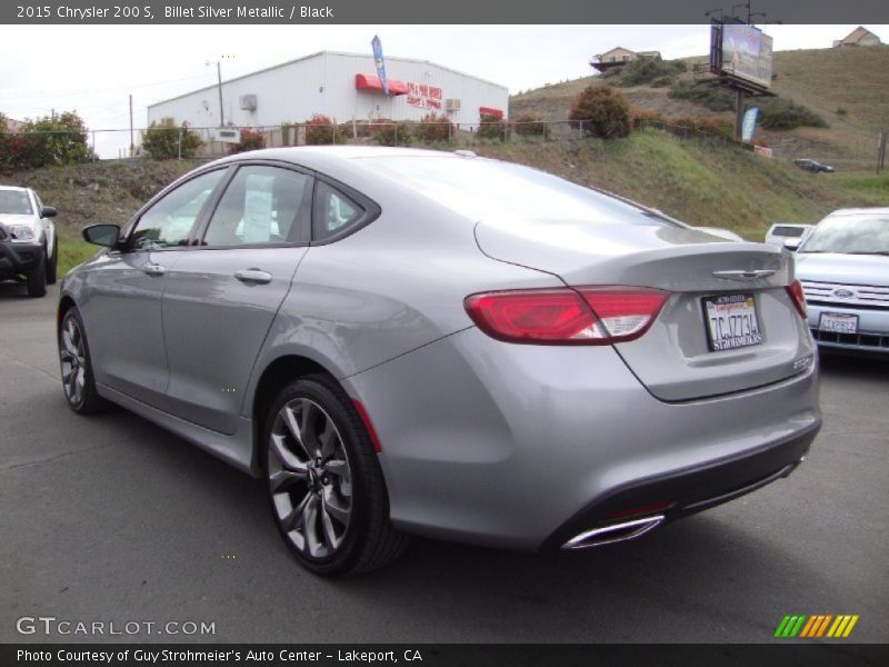 Billet Silver Metallic / Black 2015 Chrysler 200 S