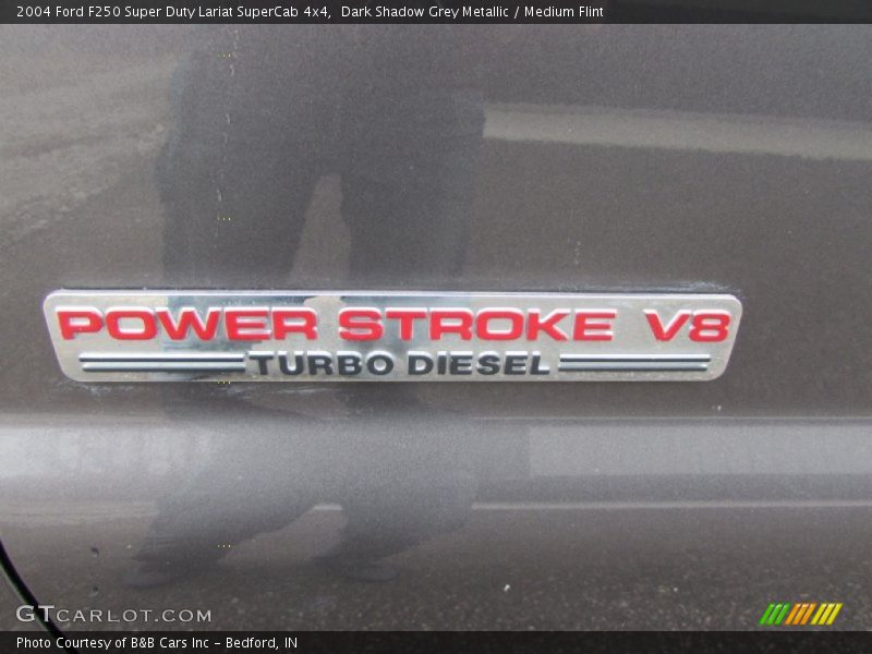 Dark Shadow Grey Metallic / Medium Flint 2004 Ford F250 Super Duty Lariat SuperCab 4x4