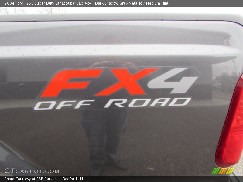 Dark Shadow Grey Metallic / Medium Flint 2004 Ford F250 Super Duty Lariat SuperCab 4x4