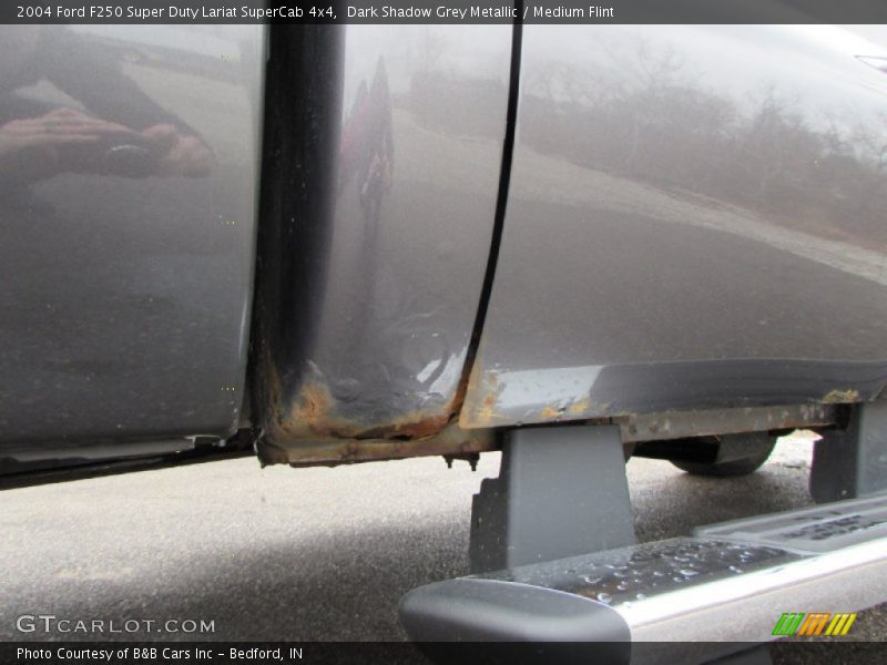 Dark Shadow Grey Metallic / Medium Flint 2004 Ford F250 Super Duty Lariat SuperCab 4x4
