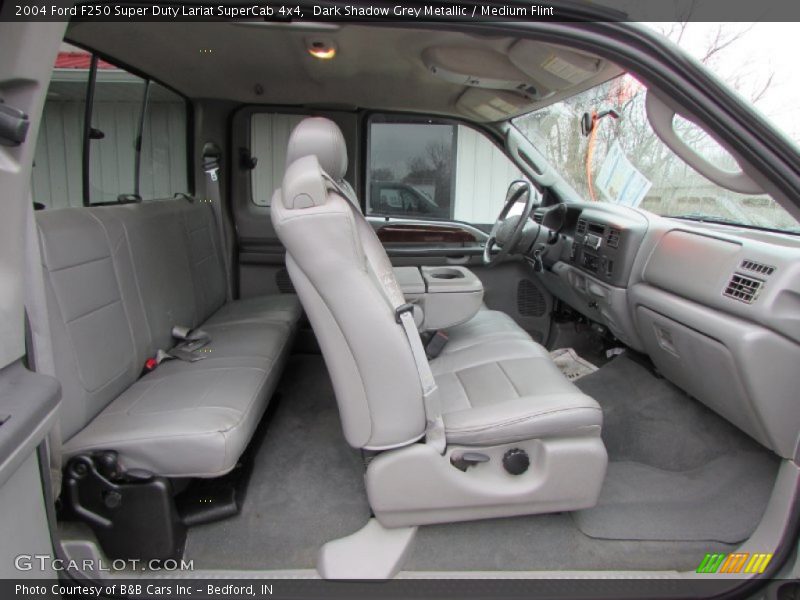  2004 F250 Super Duty Lariat SuperCab 4x4 Medium Flint Interior