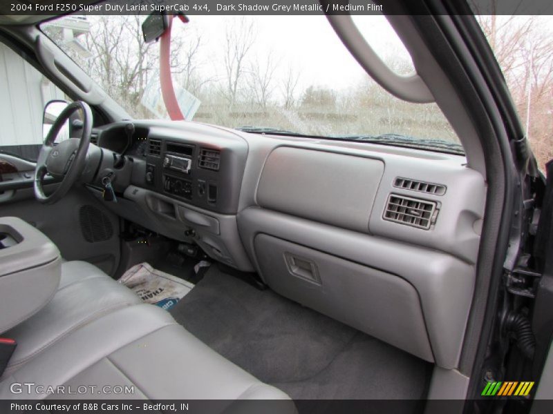 Dark Shadow Grey Metallic / Medium Flint 2004 Ford F250 Super Duty Lariat SuperCab 4x4