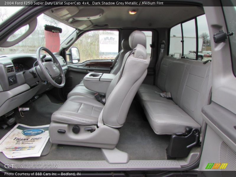 Dark Shadow Grey Metallic / Medium Flint 2004 Ford F250 Super Duty Lariat SuperCab 4x4