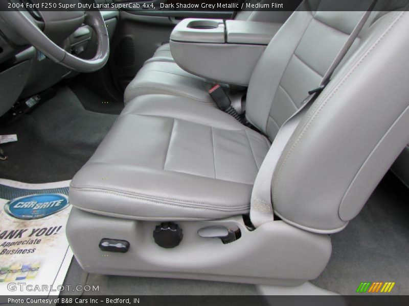 Dark Shadow Grey Metallic / Medium Flint 2004 Ford F250 Super Duty Lariat SuperCab 4x4