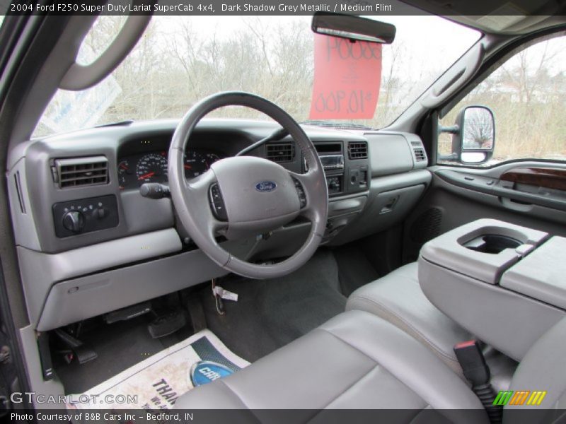 Dark Shadow Grey Metallic / Medium Flint 2004 Ford F250 Super Duty Lariat SuperCab 4x4