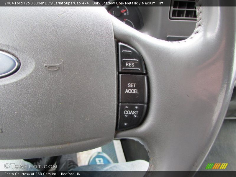 Dark Shadow Grey Metallic / Medium Flint 2004 Ford F250 Super Duty Lariat SuperCab 4x4