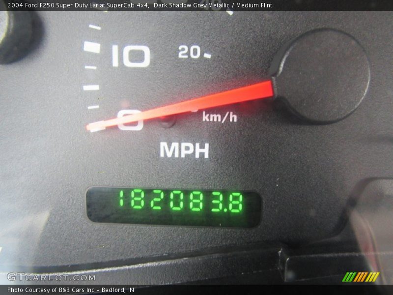 Dark Shadow Grey Metallic / Medium Flint 2004 Ford F250 Super Duty Lariat SuperCab 4x4