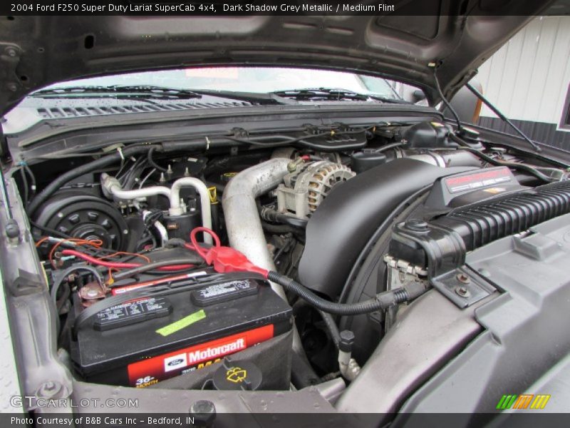 Dark Shadow Grey Metallic / Medium Flint 2004 Ford F250 Super Duty Lariat SuperCab 4x4
