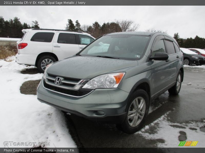 Opal Sage Metallic / Ivory 2011 Honda CR-V EX 4WD
