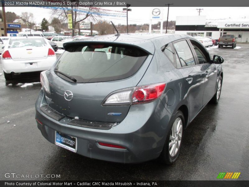 Dolphin Gray Mica / Black 2012 Mazda MAZDA3 i Touring 5 Door
