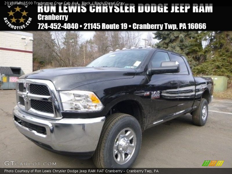 Black / Black/Diesel Gray 2015 Ram 2500 Tradesman Crew Cab 4x4