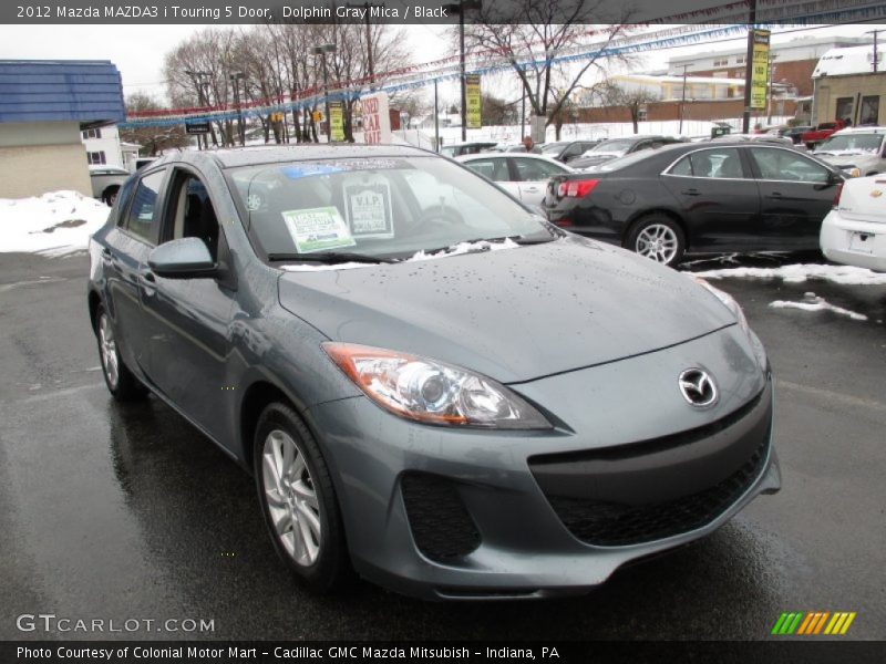 Dolphin Gray Mica / Black 2012 Mazda MAZDA3 i Touring 5 Door