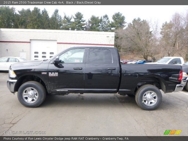 Black / Black/Diesel Gray 2015 Ram 2500 Tradesman Crew Cab 4x4