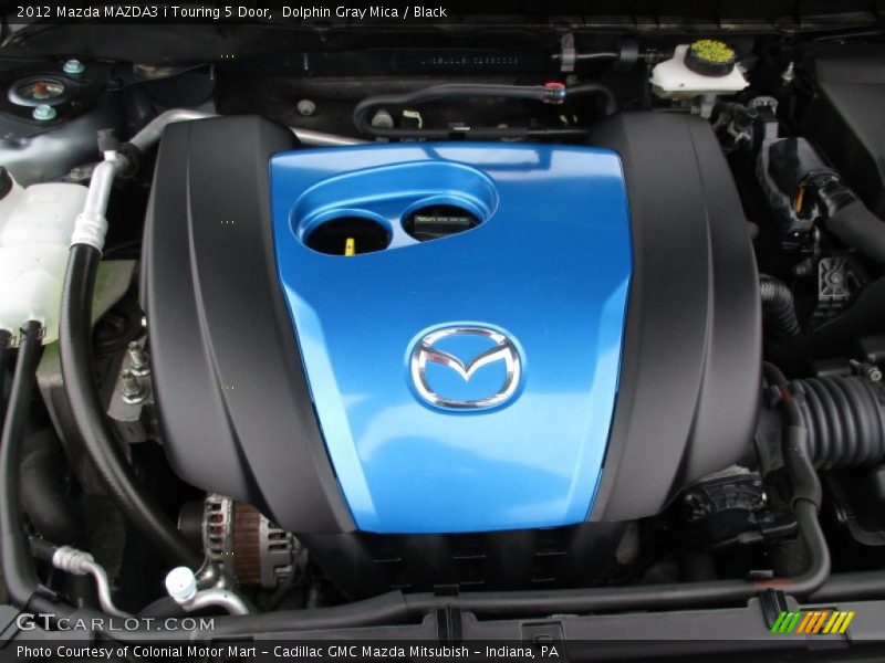 Dolphin Gray Mica / Black 2012 Mazda MAZDA3 i Touring 5 Door