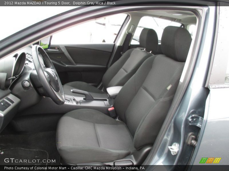 Dolphin Gray Mica / Black 2012 Mazda MAZDA3 i Touring 5 Door