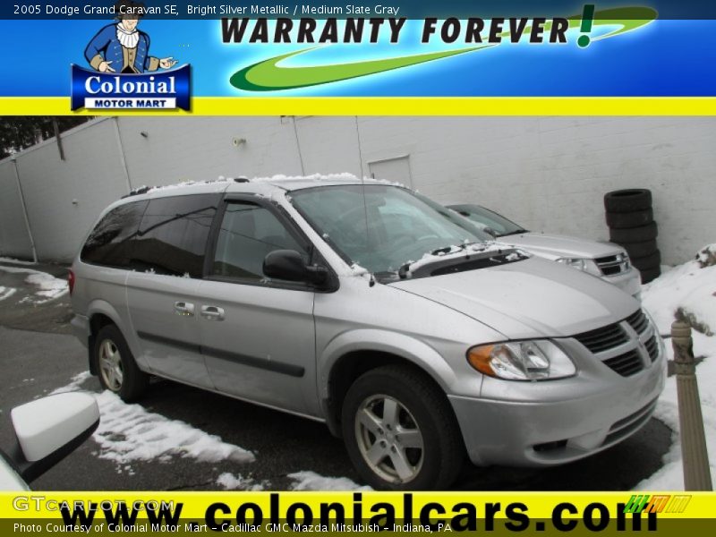 Bright Silver Metallic / Medium Slate Gray 2005 Dodge Grand Caravan SE