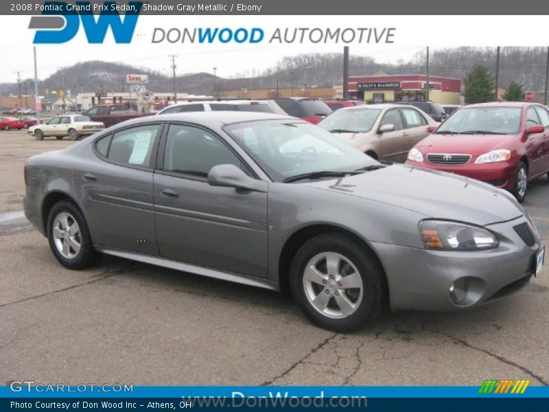 Shadow Gray Metallic / Ebony 2008 Pontiac Grand Prix Sedan