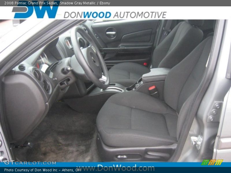 Shadow Gray Metallic / Ebony 2008 Pontiac Grand Prix Sedan