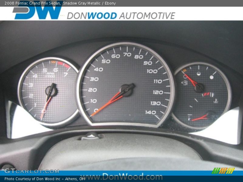 Shadow Gray Metallic / Ebony 2008 Pontiac Grand Prix Sedan