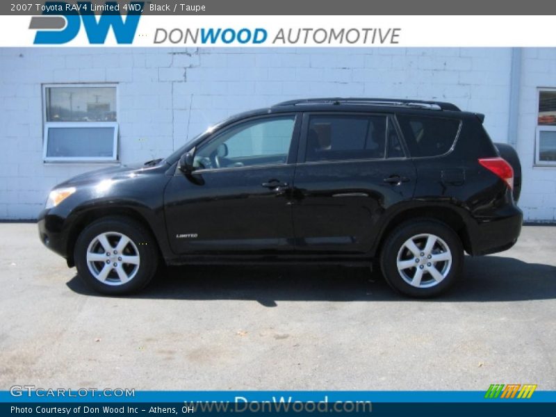 Black / Taupe 2007 Toyota RAV4 Limited 4WD