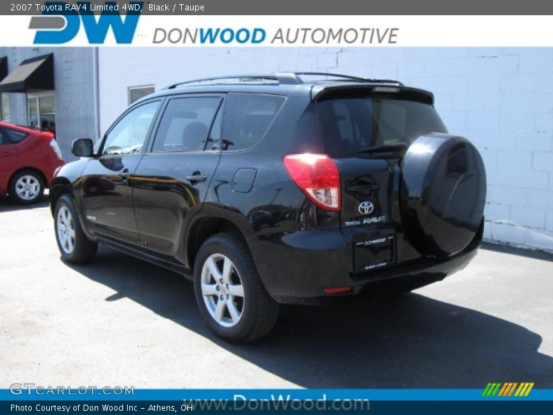 Black / Taupe 2007 Toyota RAV4 Limited 4WD