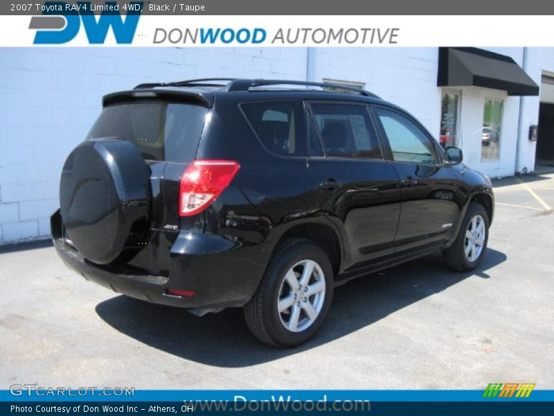 Black / Taupe 2007 Toyota RAV4 Limited 4WD
