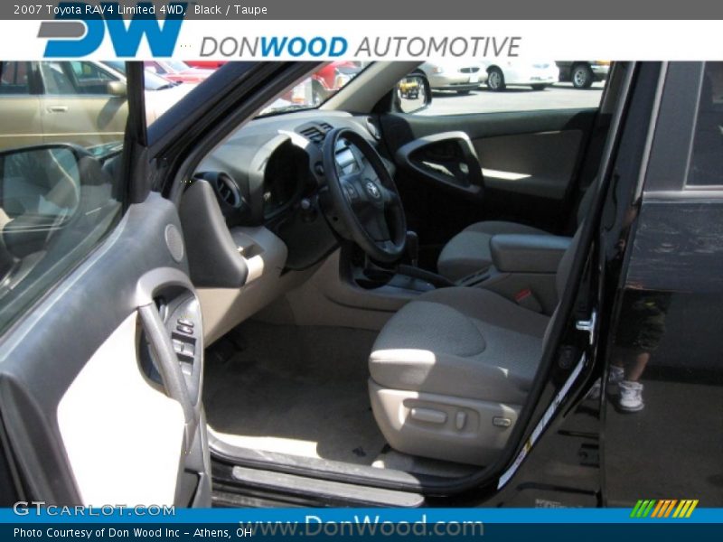 Black / Taupe 2007 Toyota RAV4 Limited 4WD