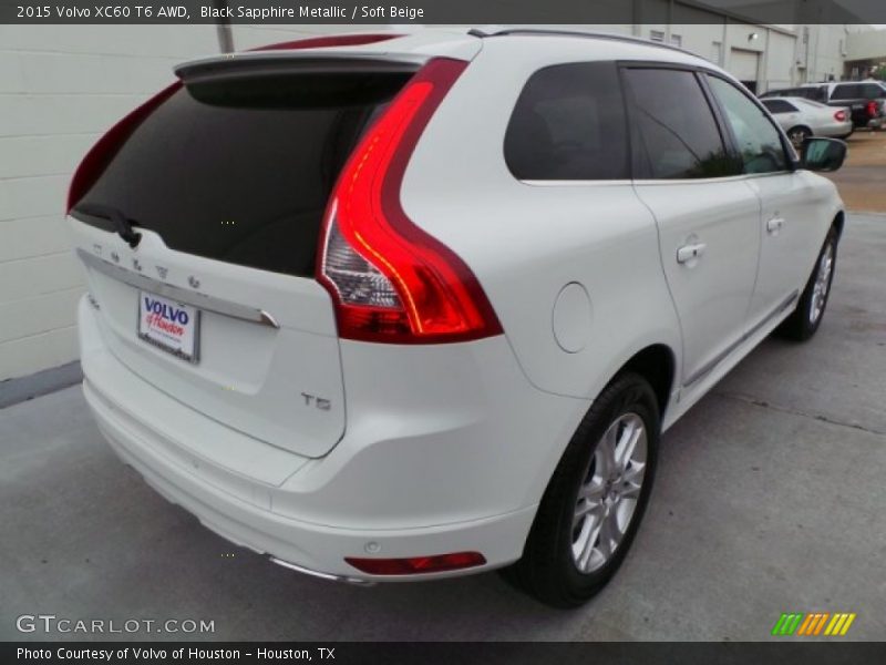 Black Sapphire Metallic / Soft Beige 2015 Volvo XC60 T6 AWD