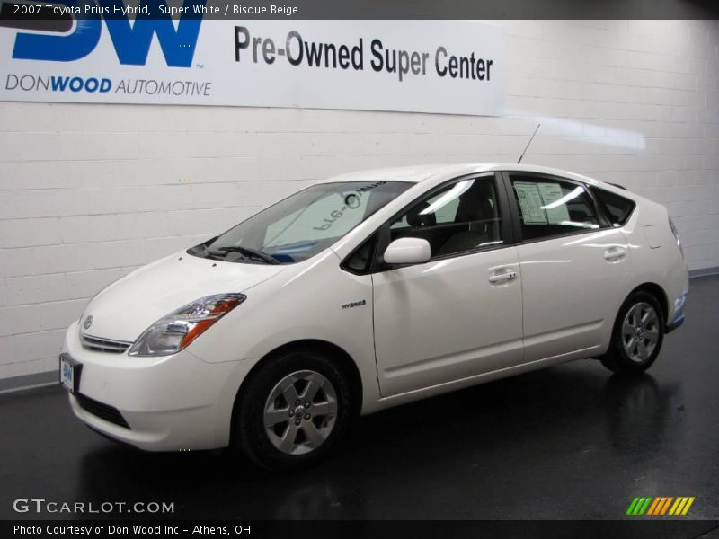 Super White / Bisque Beige 2007 Toyota Prius Hybrid