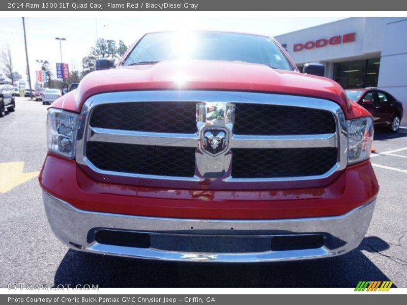 Flame Red / Black/Diesel Gray 2014 Ram 1500 SLT Quad Cab