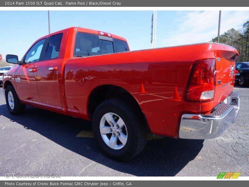Flame Red / Black/Diesel Gray 2014 Ram 1500 SLT Quad Cab