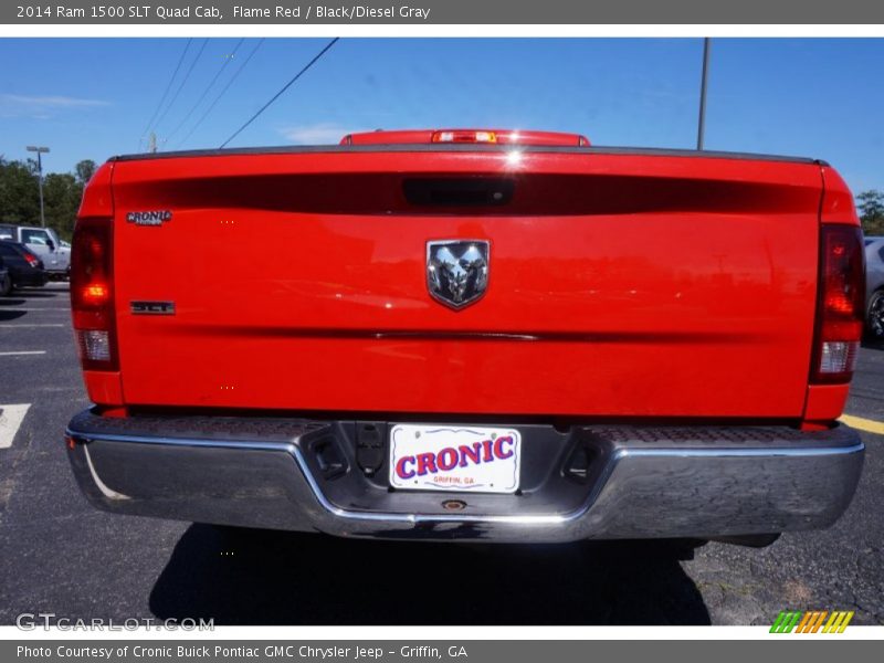 Flame Red / Black/Diesel Gray 2014 Ram 1500 SLT Quad Cab