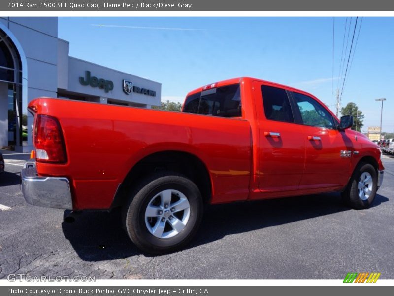 Flame Red / Black/Diesel Gray 2014 Ram 1500 SLT Quad Cab