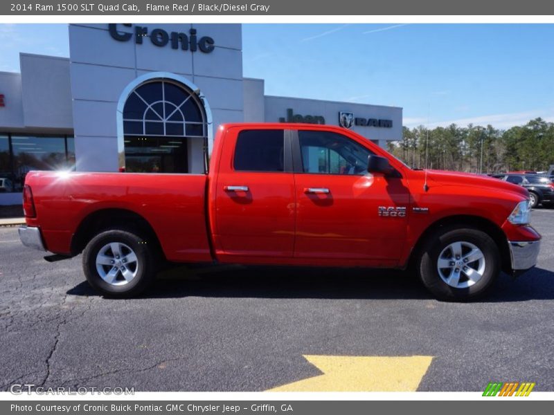 Flame Red / Black/Diesel Gray 2014 Ram 1500 SLT Quad Cab