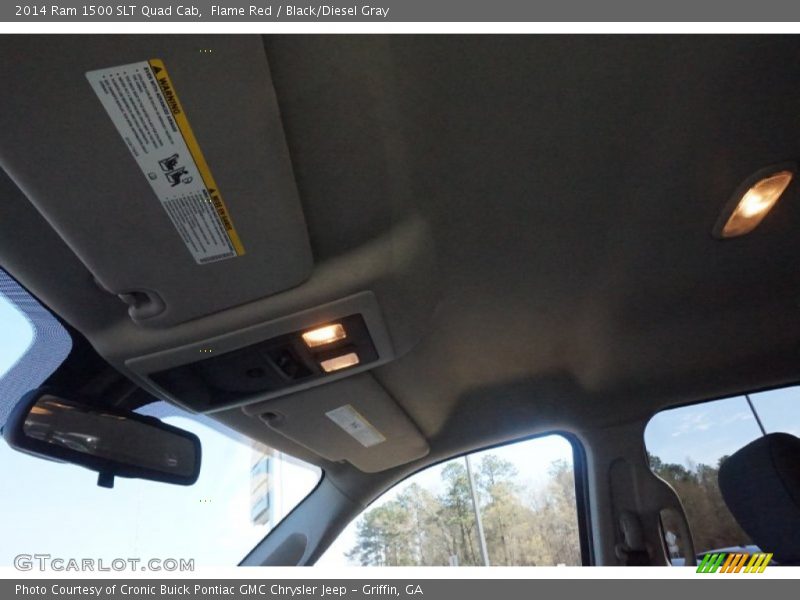 Flame Red / Black/Diesel Gray 2014 Ram 1500 SLT Quad Cab