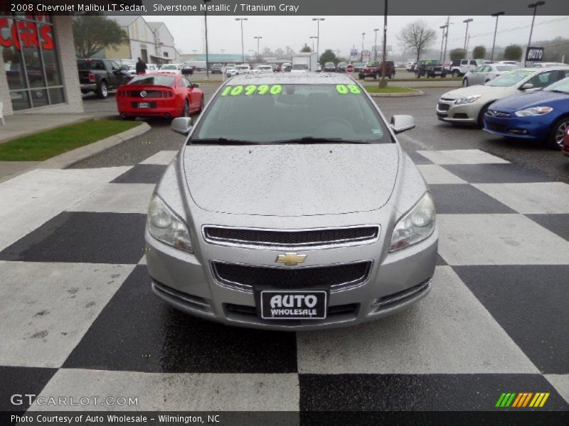 Silverstone Metallic / Titanium Gray 2008 Chevrolet Malibu LT Sedan